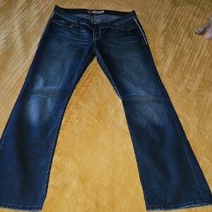 BKE Dark Blue Flare Jeans